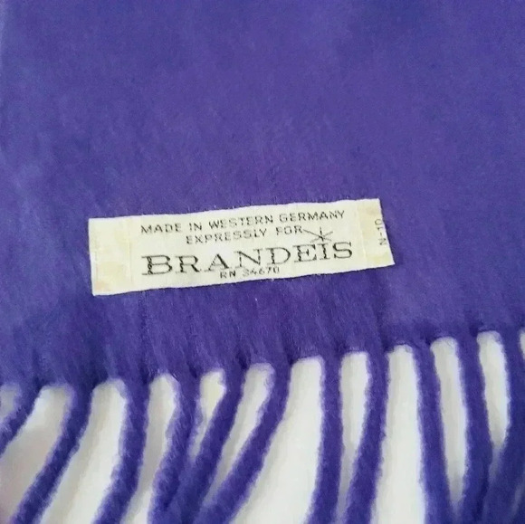 Bright Purple Classic Cashmink Scarf vintage - Picture 5 of 14